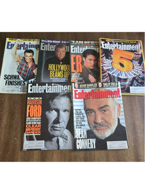 Vintage Entertainment Weekly Magazine Lot of 6 1993-1995 Star Trek Shatner Nimoy